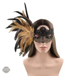Masque à plumes Belle Epoque pour femme steampunk