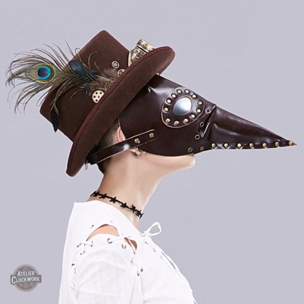 Accessoire steampunk : Masque de docteur élégant