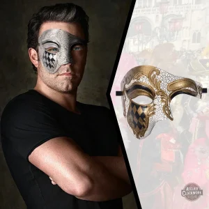 Masque steampunk élégant pour homme