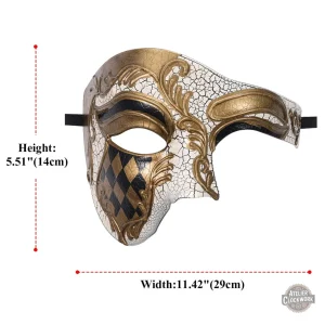 Demi-masque vénitien pour un look audacieux