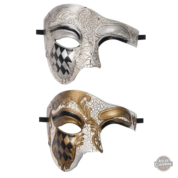 Masque masculin aux détails vintage raffinés