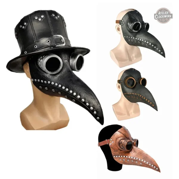 Masque steampunk avec rivets pour un look audacieux