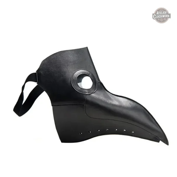 Masque inspiré de la peste avec détails métalliques