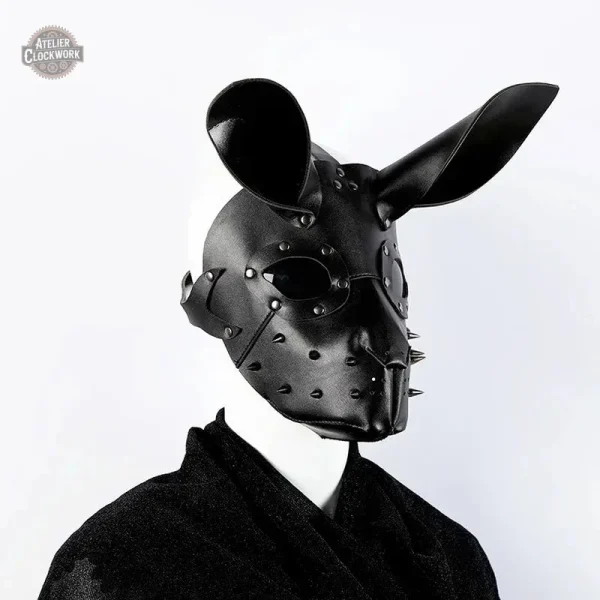 Masque original représentant un lapin steampunk