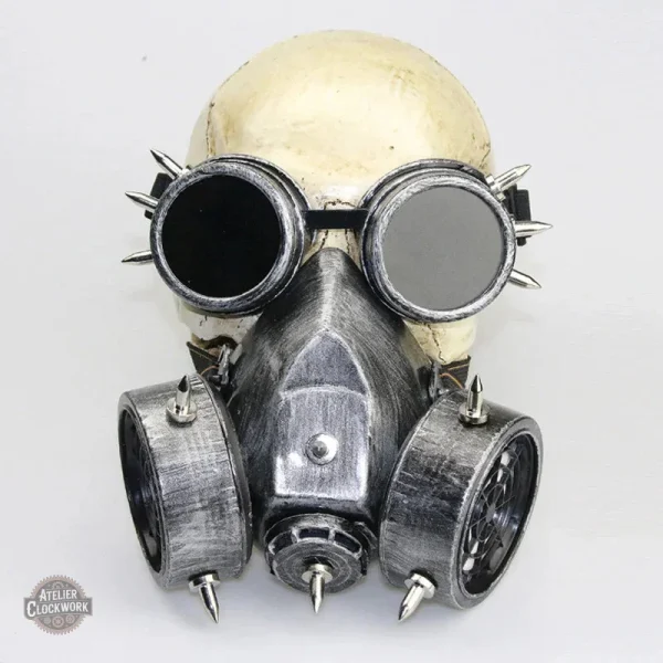 Détails du Masque Cosplay Nucléaire dans un style rétro-futuriste