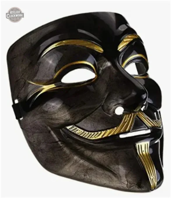Accessoire steampunk : masque Guy Fawkes emblématique