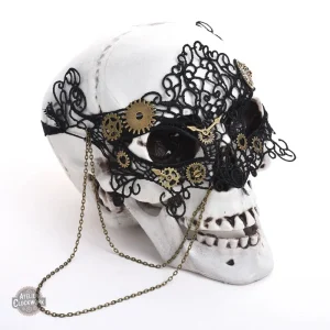 Masque loup inspiré du Steampunk, accessoire de costume original
