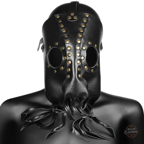 Masque steampunk avec motifs de pieuvre