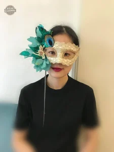 Masque steampunk unique inspiré de Venise