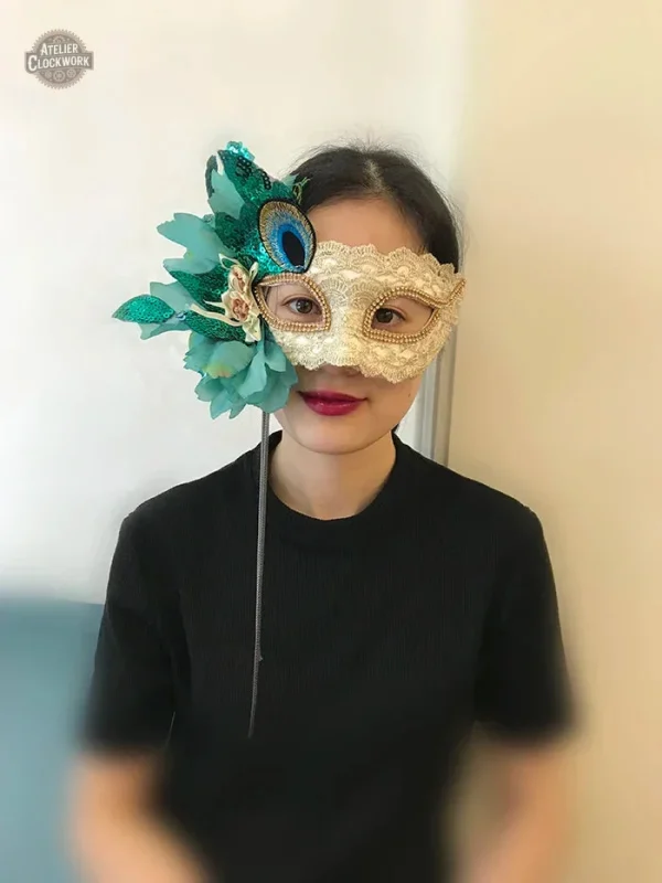Masque steampunk unique inspiré de Venise