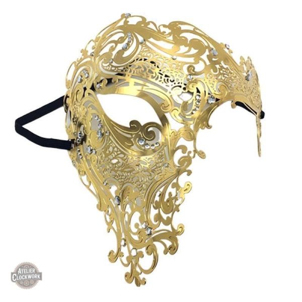 masque-venitien-demi-visage-1 Masque Vénitien Sérénissime pour un style steampunk