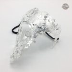 Masque demi visage élégant inspiré du carnaval de Venise