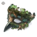 Masque steampunk avec motifs de faune élégants