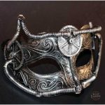 Masque steampunk avec motifs décoratifs raffinés