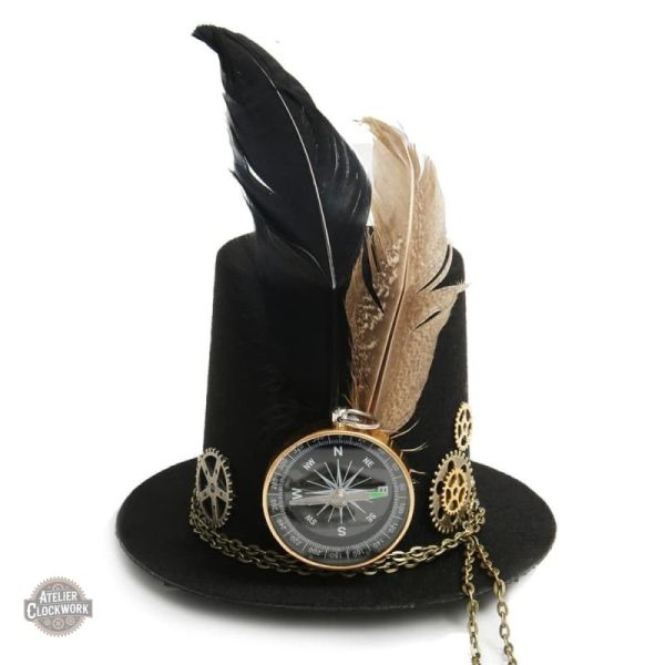 mini-chapeau-haut-de-forme-pas-cher-steampunk-store-1 Mini Chapeau Haut-de-Forme Steampunk élégant