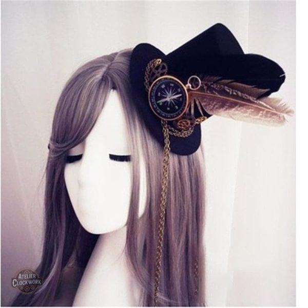 Chapeau haut de forme Steampunk au design unique