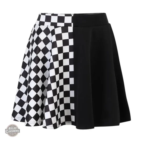 mini-jupe-gothique-1 Jupe Punk - Cruella en style steampunk pour femme