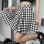 Jupe à volants dans un style punk steampunk pour femme