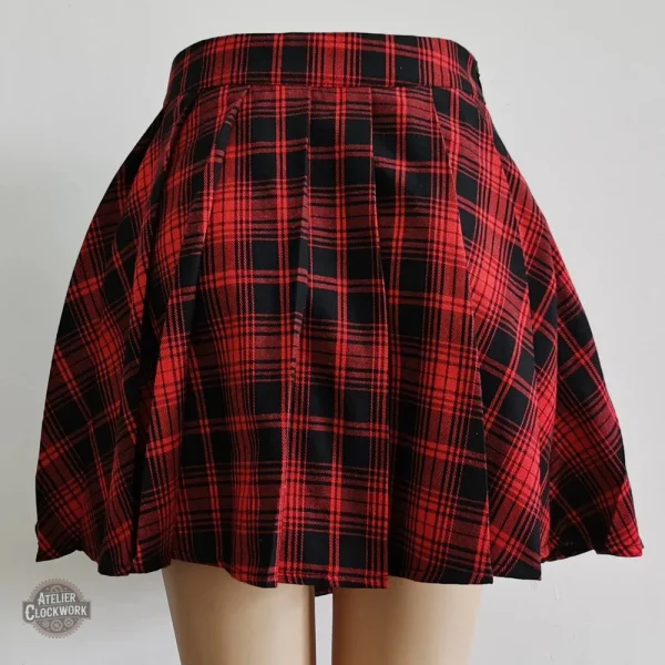 Mini jupe Harajuku avec design asymétrique tendance