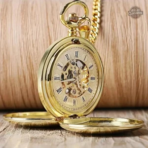 Montre à gousset élégante avec finition brossée