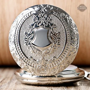 Garde-temps intemporel en argent au style steampunk
