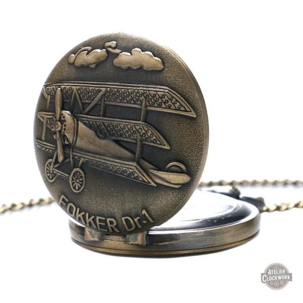 Montre Avion à gousset, design inspiré du Fokker Dr1