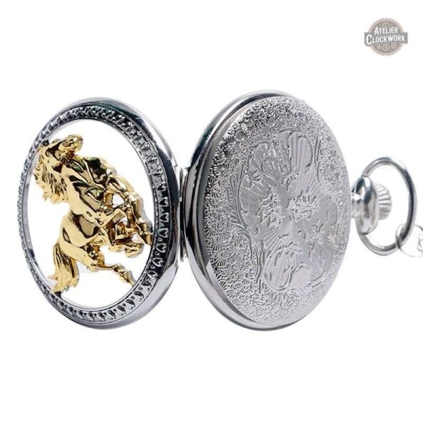 Montre à gousset avec design Cheval authentique