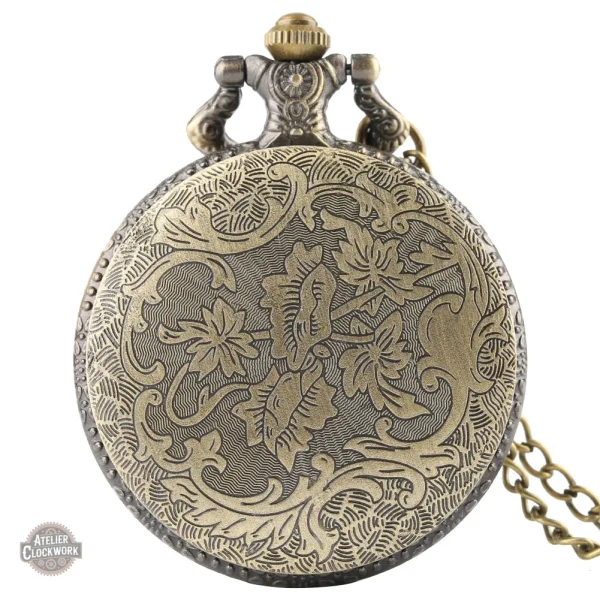 Montre à gousset rétro en bronze cheval