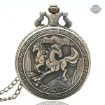 Montre à gousset cheval en bronze élégant