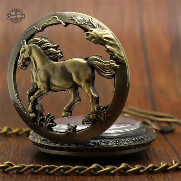 Montre à gousset en bronze,
