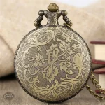 Montre à gousset vintage avec motif cheval