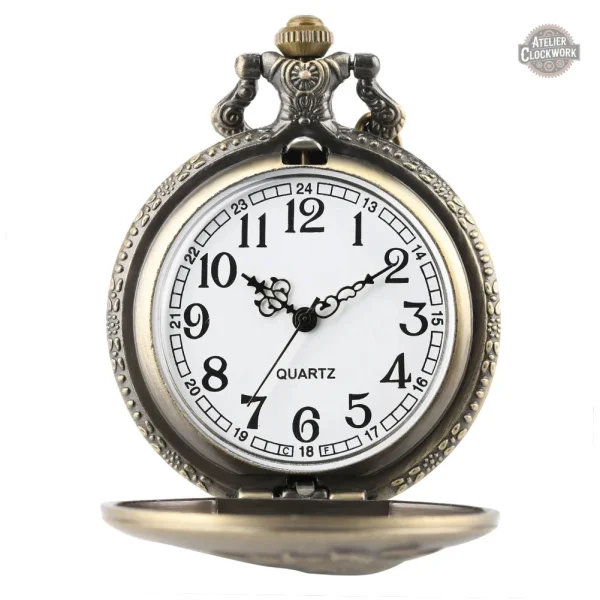 Montre à gousset style vintage en bronze