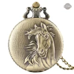 Stallion : montre à gousset en bronze