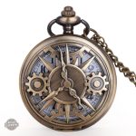 Montre à gousset engrenages creux élégante