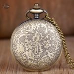 Montre à gousset mécanique avec détail d'engrenages