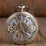 Montre à gousset raffinée, style engrenages creux