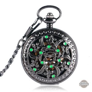 Montre Gousset Mécanique - Fleurs d'Ombre