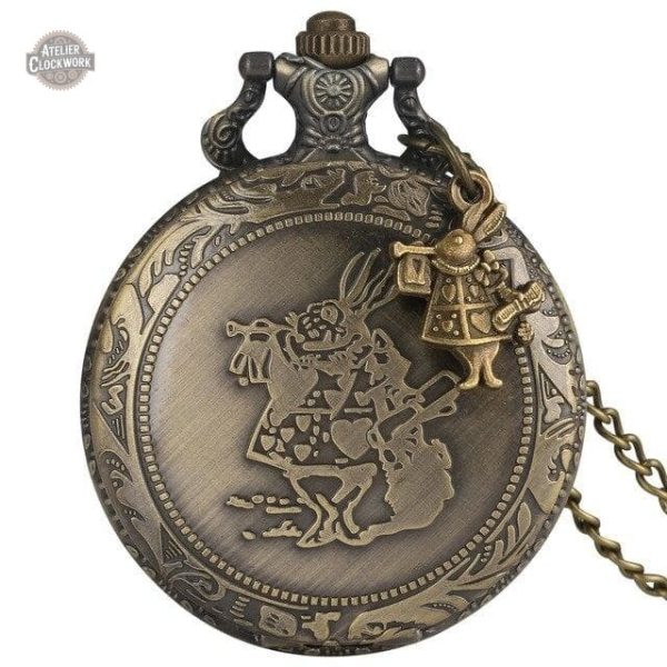 montre-a-gousset-lapin-blanc-steampunk-store-1 Montre à gousset Lapin - Alice au Pays des Merveilles
