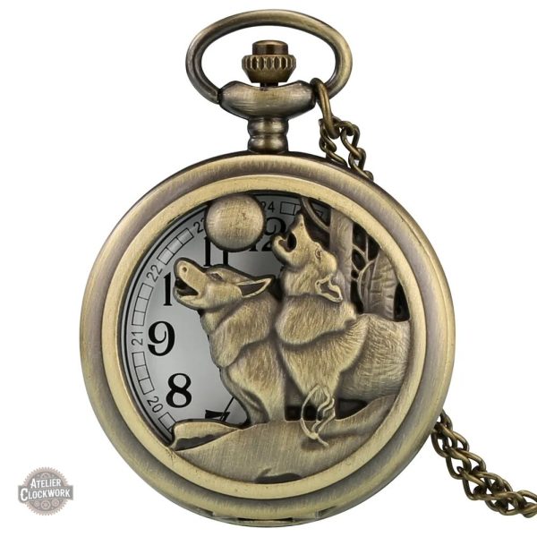 Garde-temps Loup à Gousset pour collectionneurs