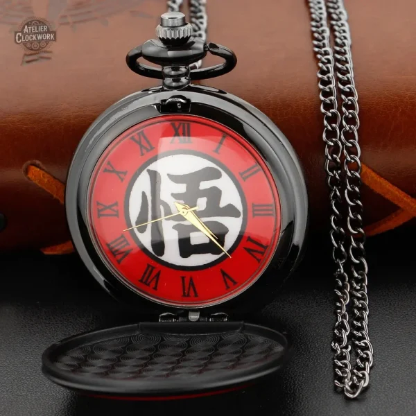 Montre à Gousset Kanji avec design inspiré du manga