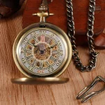 Garde-temps en métal, style vintage avec mouvement visible
