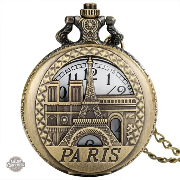 Style Steampunk, montre à gousset artisanale