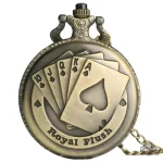 Montre A Gousset Poker Royal Flush