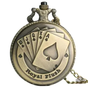 Montre A Gousset Poker Royal Flush