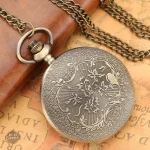 Accessoire steampunk : montre à gousset étoilée en bronze