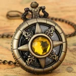 Gousset steampunk soleil étoilé en bronze