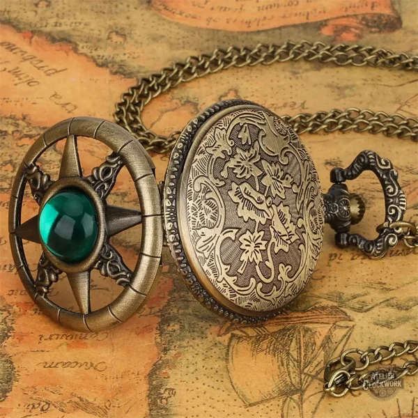 Montre à gousset steampunk en bronze - vue 3