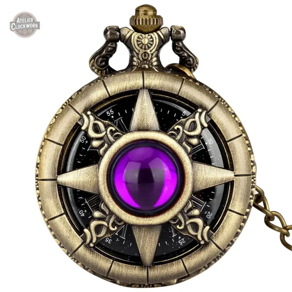 Montre à gousset steampunk en bronze - vue 6