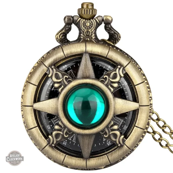 Montre à gousset steampunk en bronze - vue 7