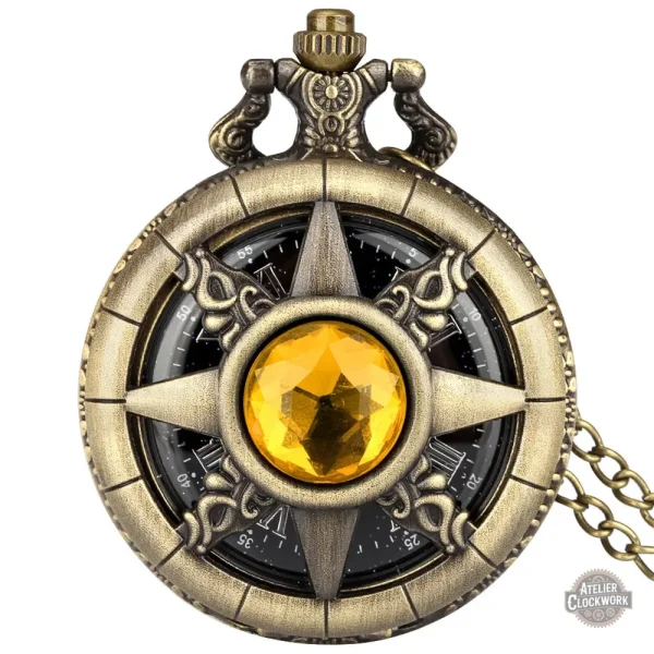 Montre à gousset steampunk en bronze - vue 8